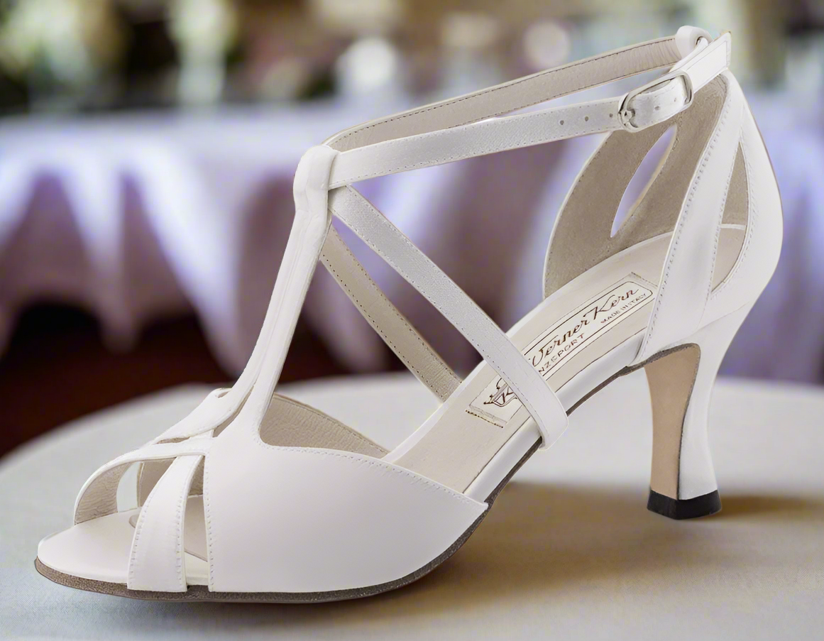 Werner kern Francis 6,5 Satin white with outside leather sole