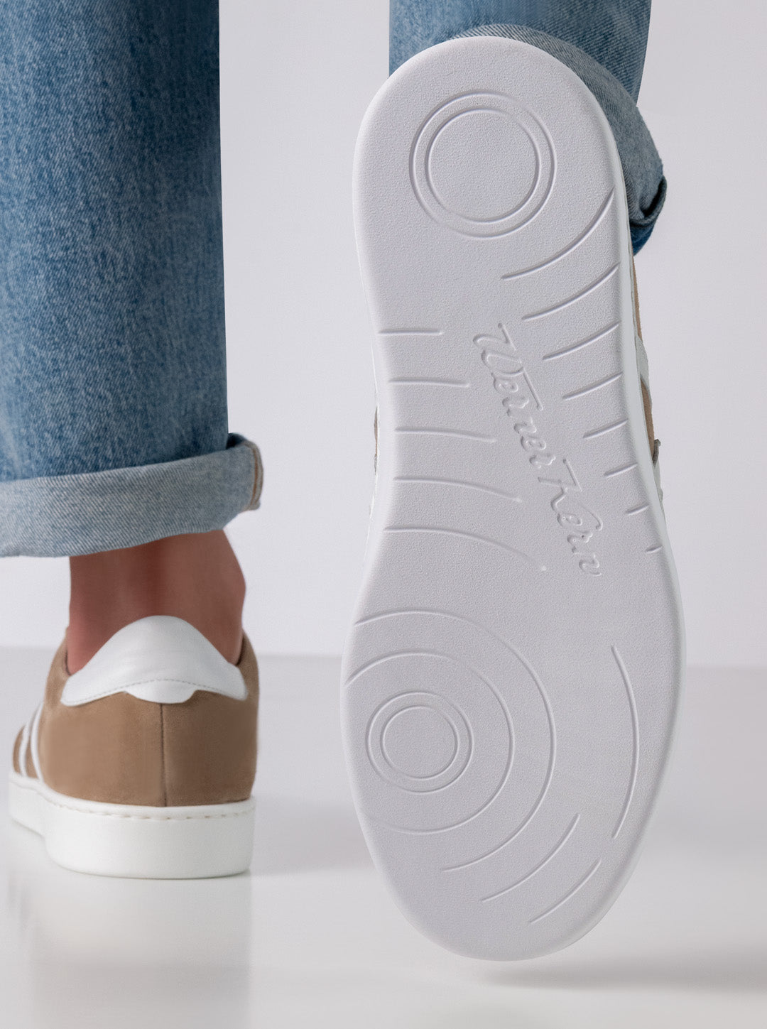 Werner kern Salerno Suede taupe/Leather white