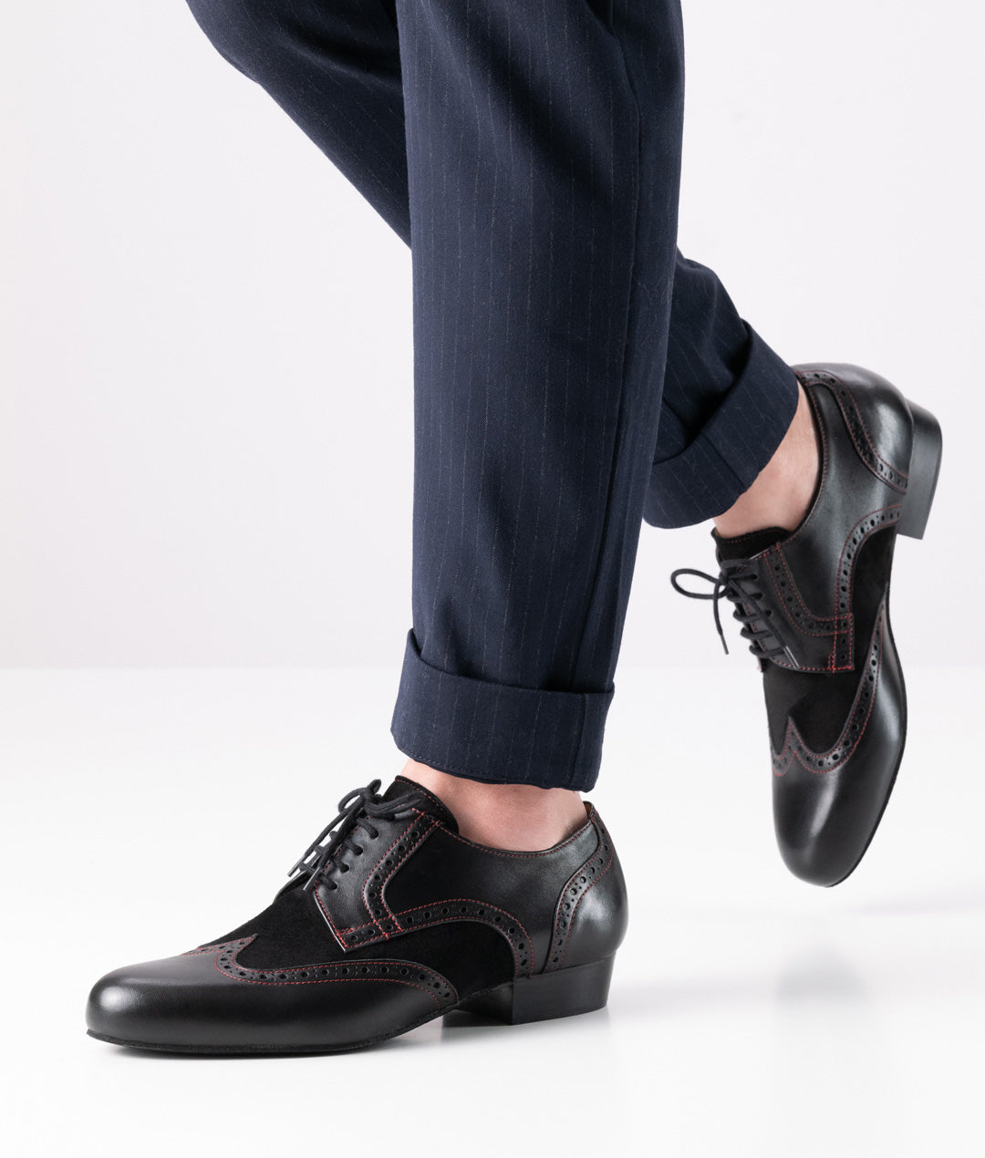 New Werner Kern Trapani Nappa leather / Suede – black / red