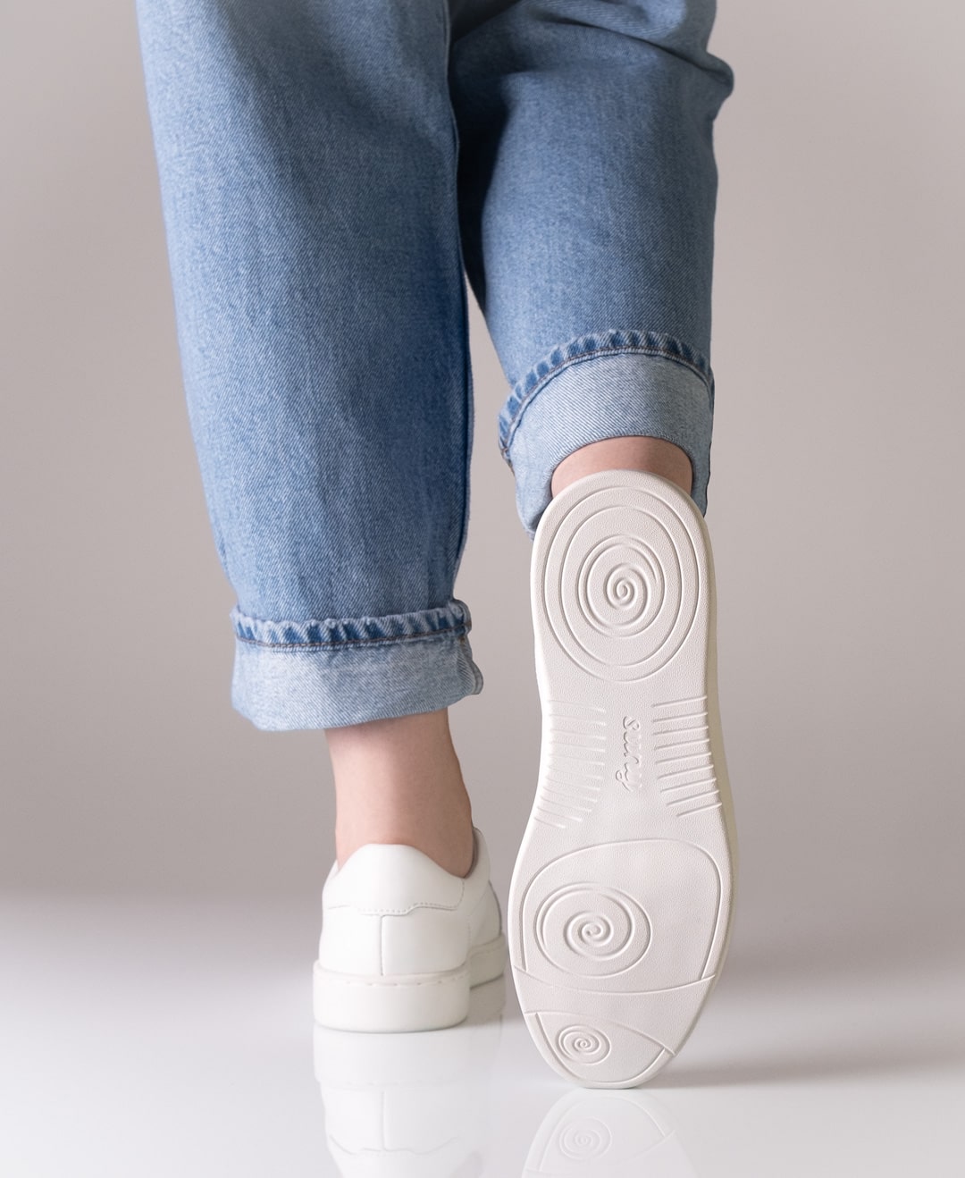 Anna kern 7025 Womens dance sneaker Nappa leather – white
