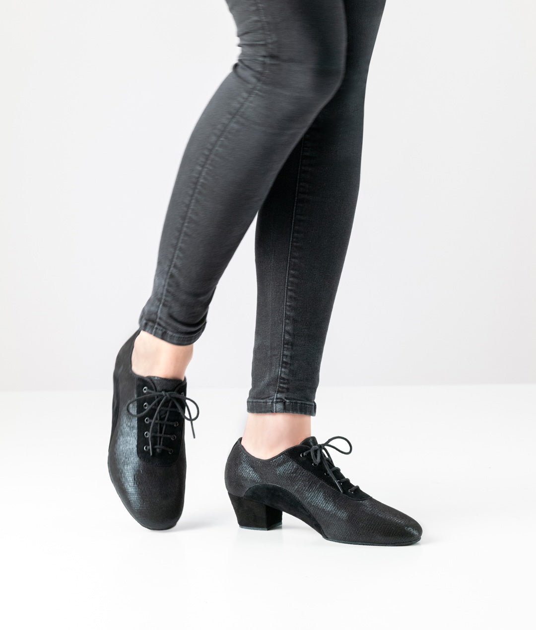 Werner kern Brienne Printed leather / Suede – black