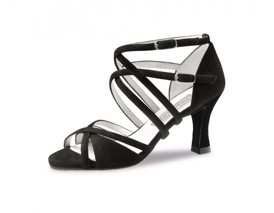 Werner Kern Irina 6,5 Suede black for narrow feet