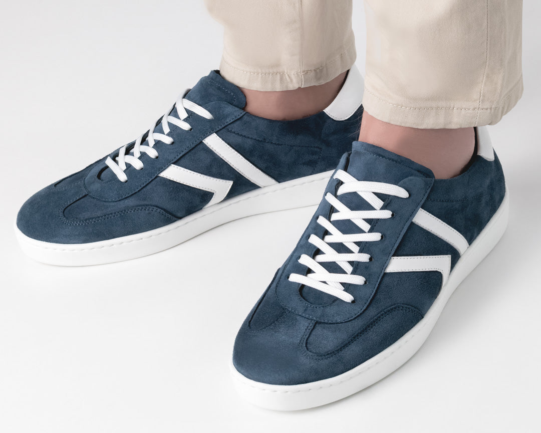 Werner kern Salerno Suede denim/Leather white