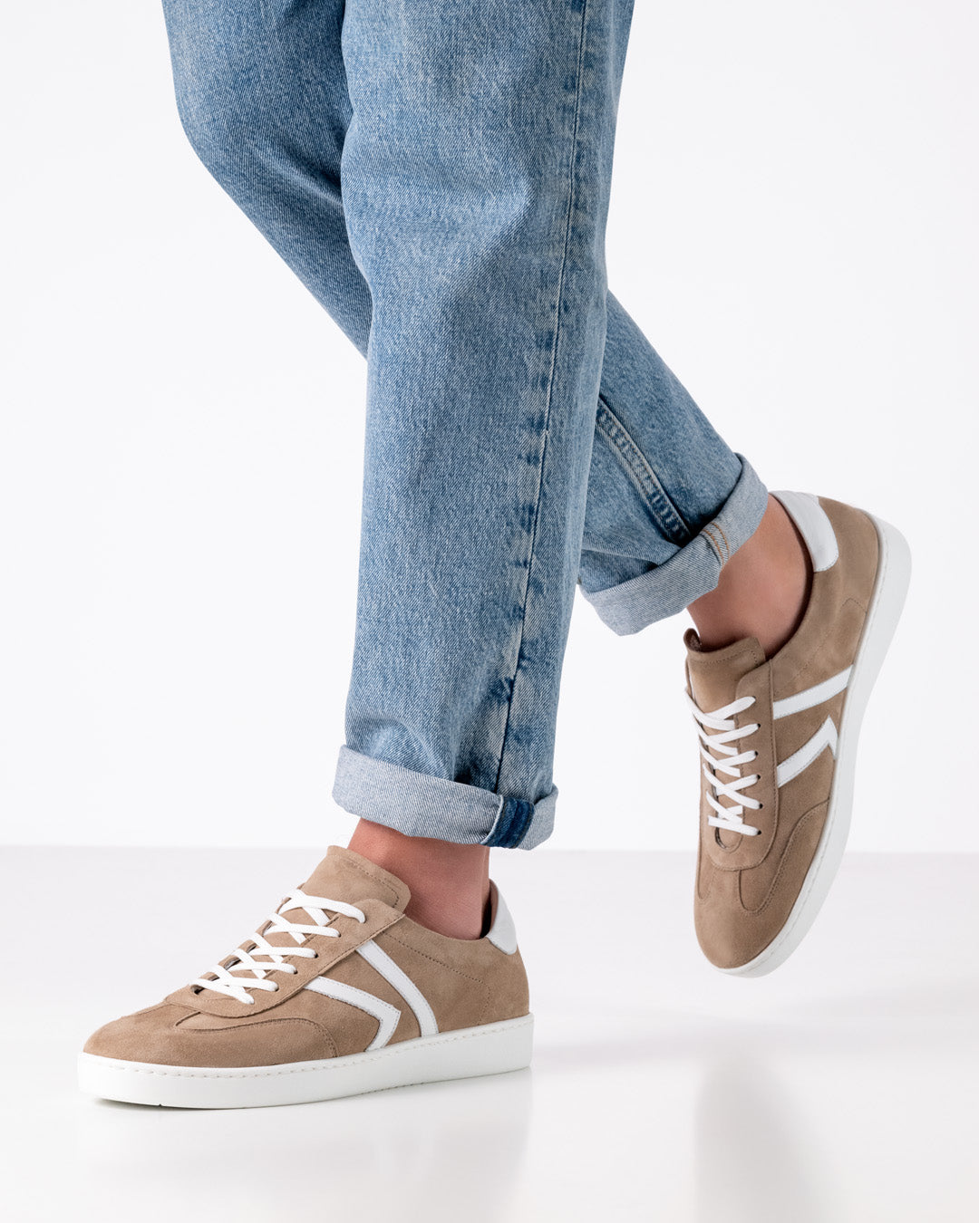 Werner kern Salerno Suede taupe/Leather white