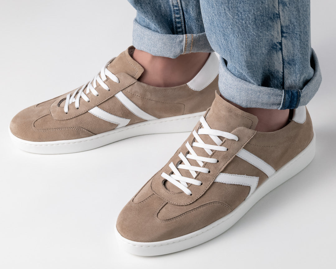 Werner kern Salerno Suede taupe/Leather white