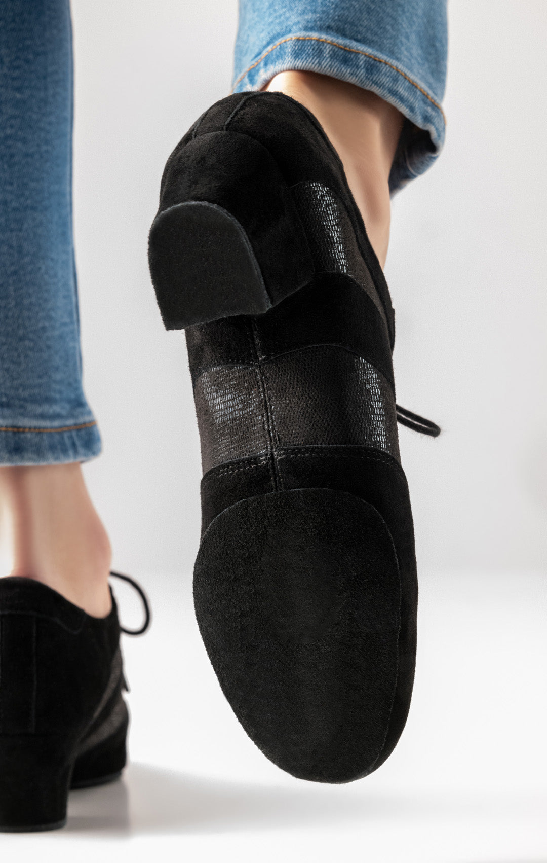 Werner kern Sandrine Printed leather / Suede – black