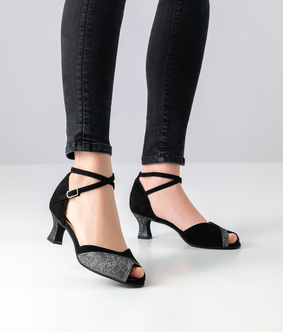 Werner Kern Steph Brocade / Goat suede – black / silver