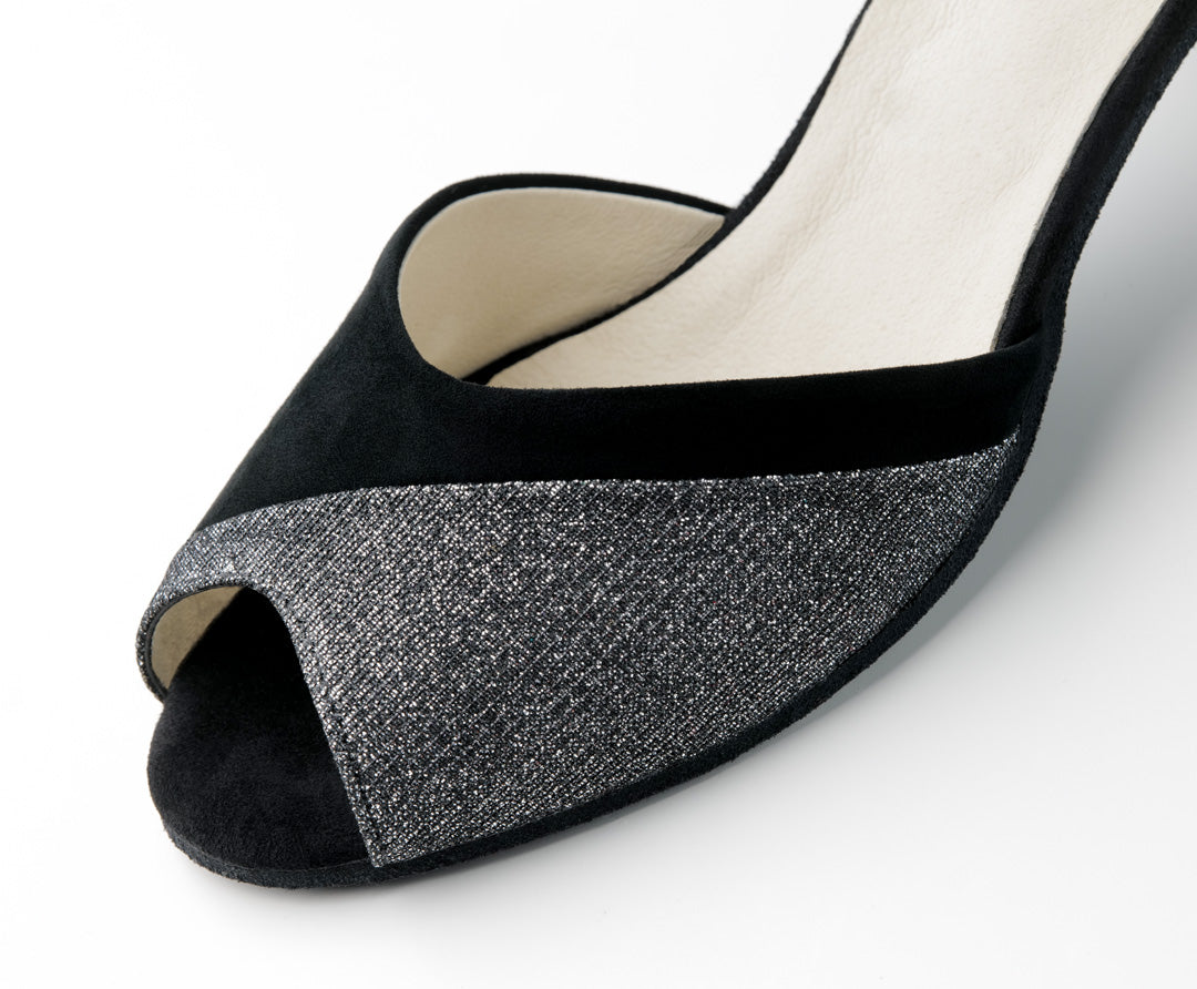 Werner Kern Steph Brocade / Goat suede – black / silver
